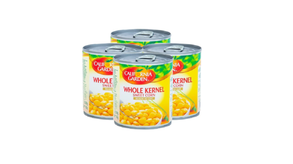 California Garden Whole Kernel Sweet Corn Value Pack, 4 x 200 g