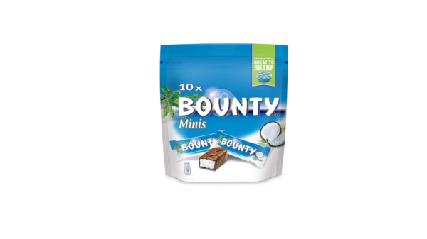 bounty chocolate bar 5 x 57g pkt